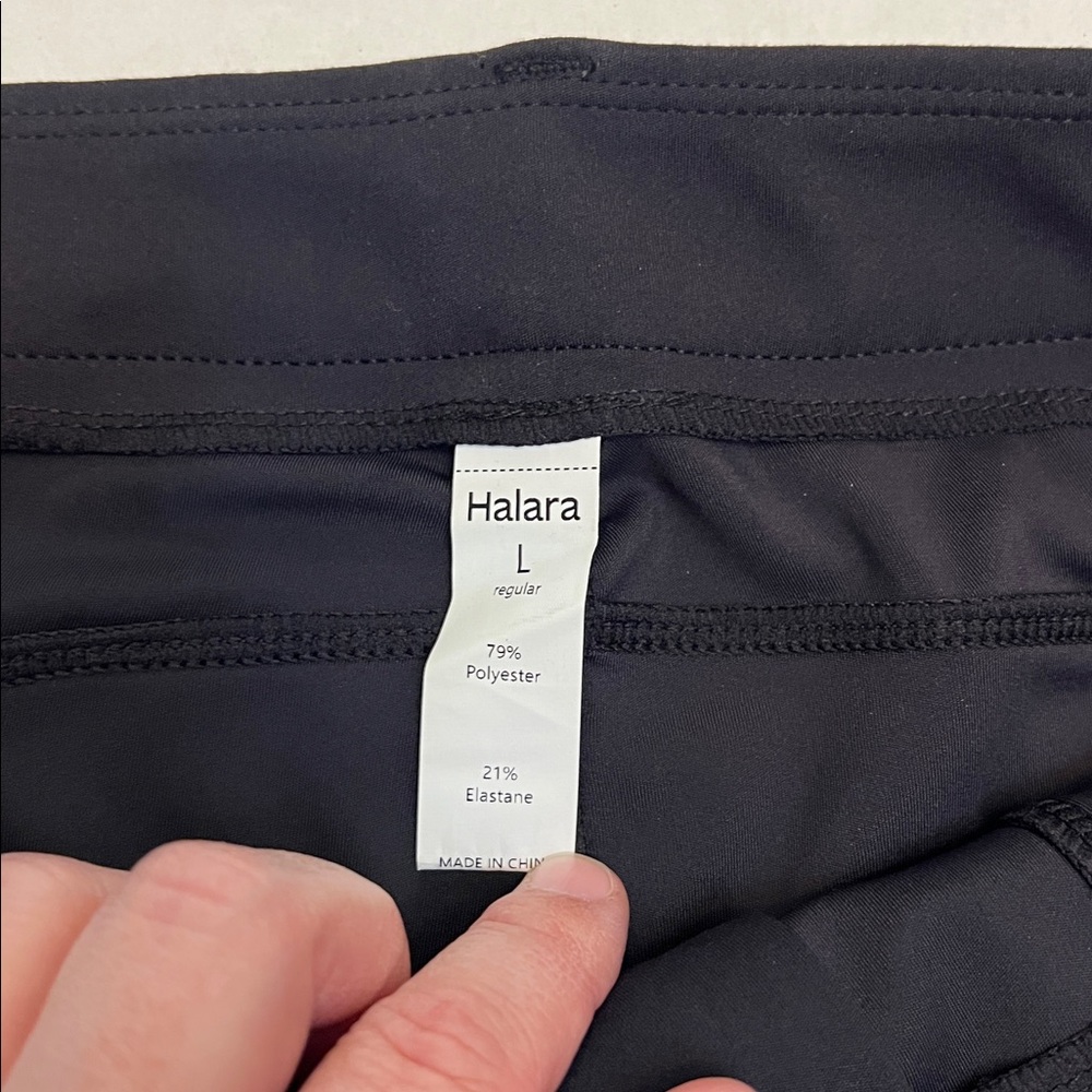 HALARA WOMENS BLACK DAY STRETCH HIGH WAISTED SKINNY CASUAL PANTS LARGE - Picture 8 of 16